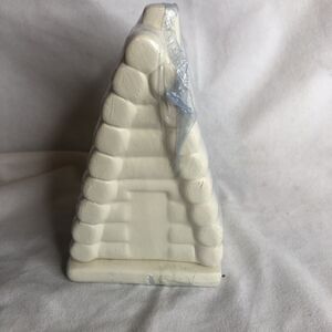 Little Cabin Incense Burner Ceramic works w/ cone & Stick-White or Blue NEW!!